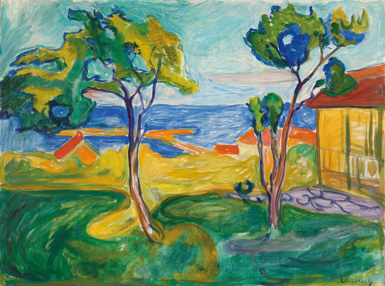 A kert Asgardstrandban alkotó: Edvard Munch