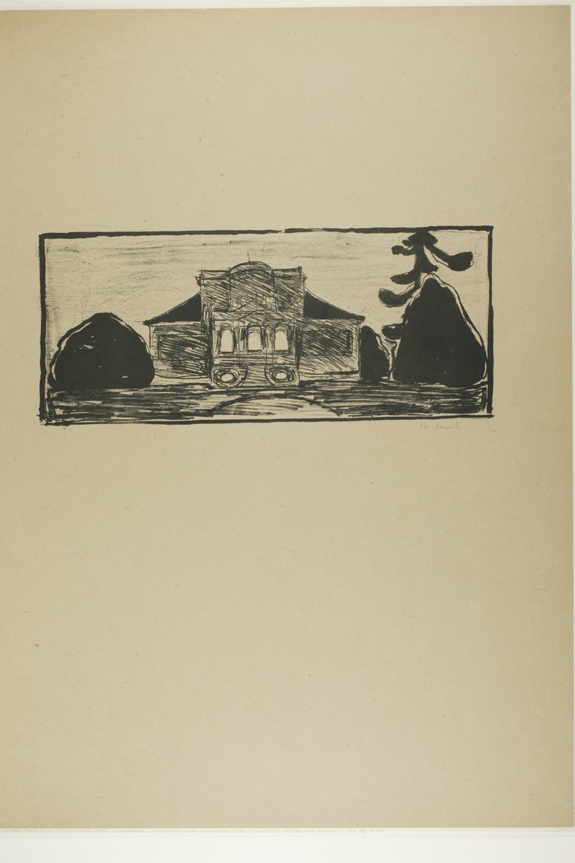A kert Dr. Linde háza előtt alkotó: Edvard Munch