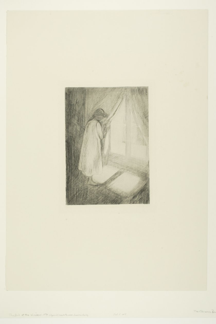 A lány az ablakban alkotó: Edvard Munch