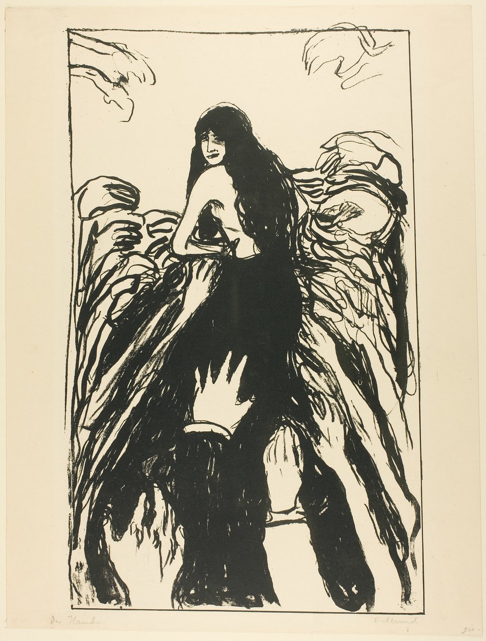 A kezek alkotó: Edvard Munch