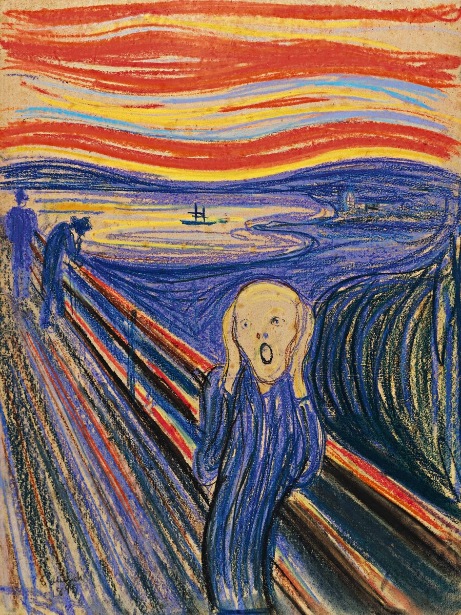 A sikoly, 1895 alkotó: Edvard Munch