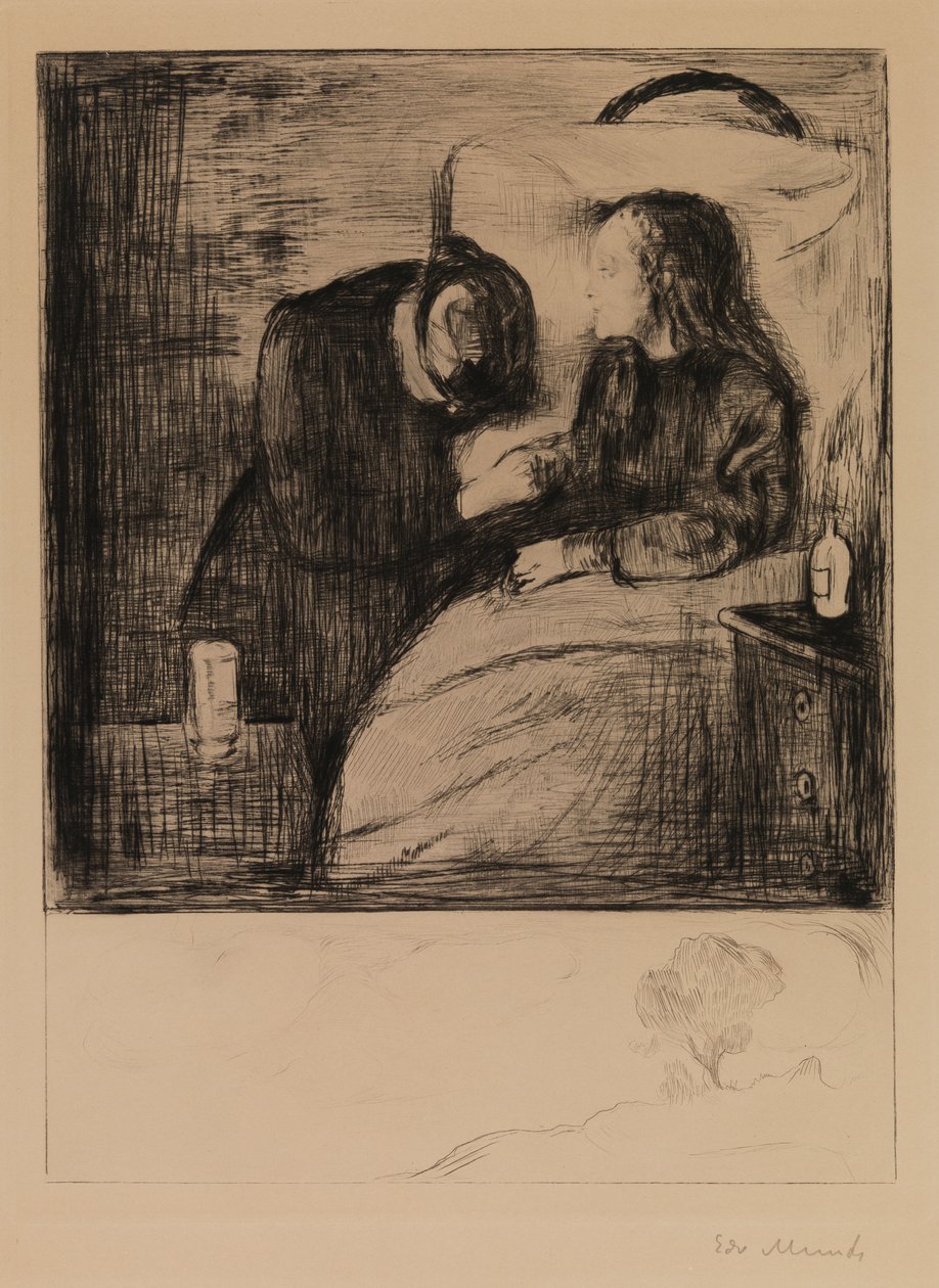 A beteg gyermek alkotó: Edvard Munch