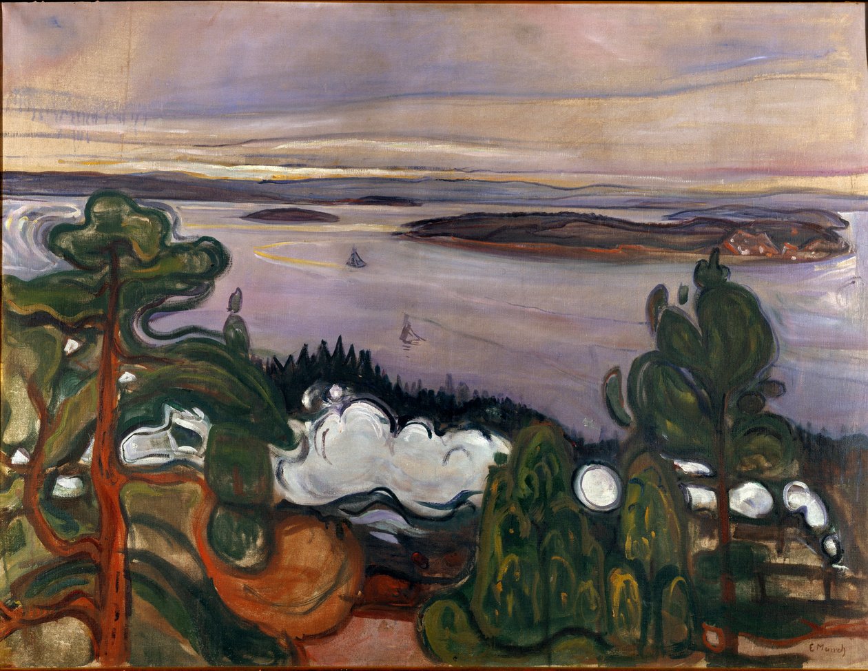 Edvard Munch (1863-1944) A vonat füstje festménye 1900 V. 84,5x109 cm Oslo, Munch Múzeum (Musee Munch) Városi Művészeti Gyűjtemények alkotó: Edvard Munch