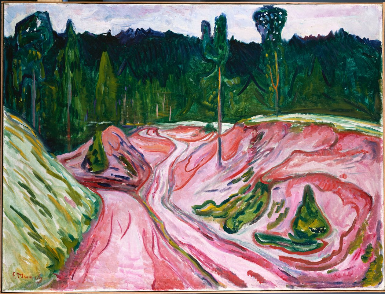 A türingiai erdő, 1904 körül (olaj, vászon) alkotó: Edvard Munch