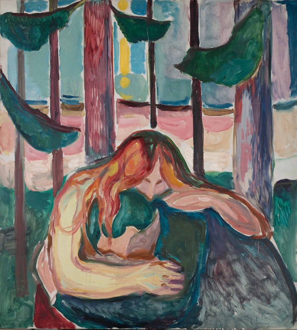 A vámpír az erdőben alkotó: Edvard Munch