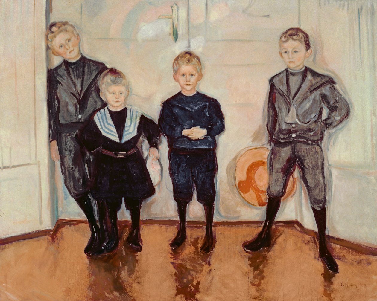 Dr. Max Linde négy fia alkotó: Edvard Munch