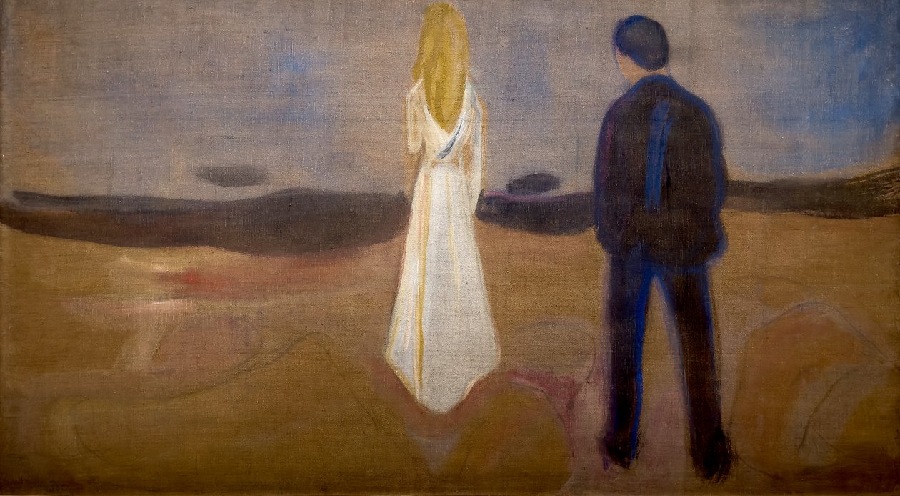 Két emberi lény (a magányosok) alkotó: Edvard Munch