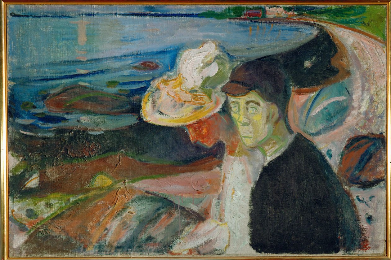 Két ember a parton (festmény vászonra) alkotó: Edvard Munch