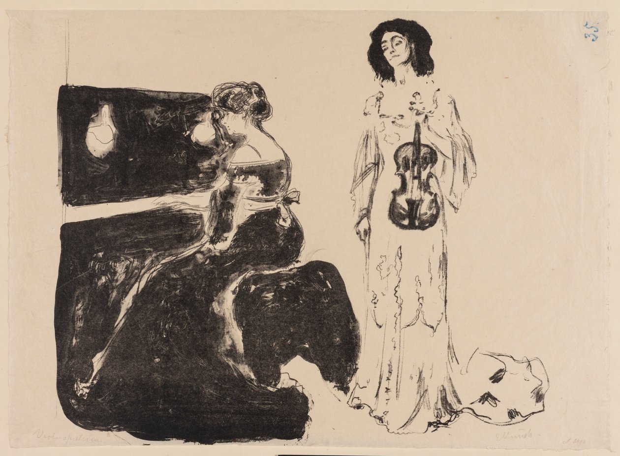 Hegedűverseny alkotó: Edvard Munch