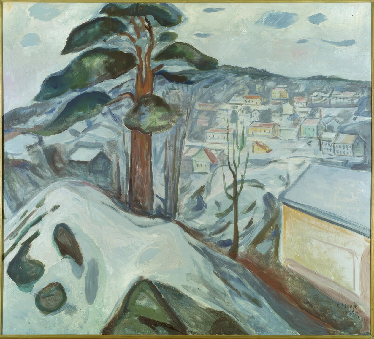 Téli táj Kragerøben alkotó: Edvard Munch