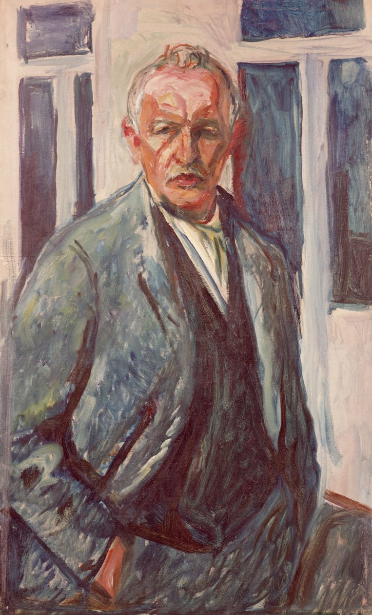 Mindkét kezét a nadrágzsebében tartva alkotó: Edvard Munch