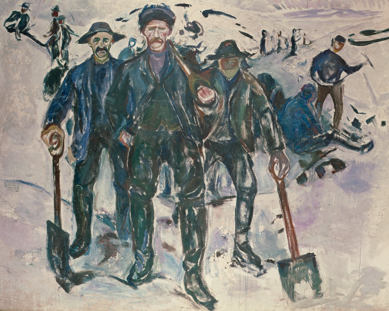 Wokers a hóban alkotó: Edvard Munch