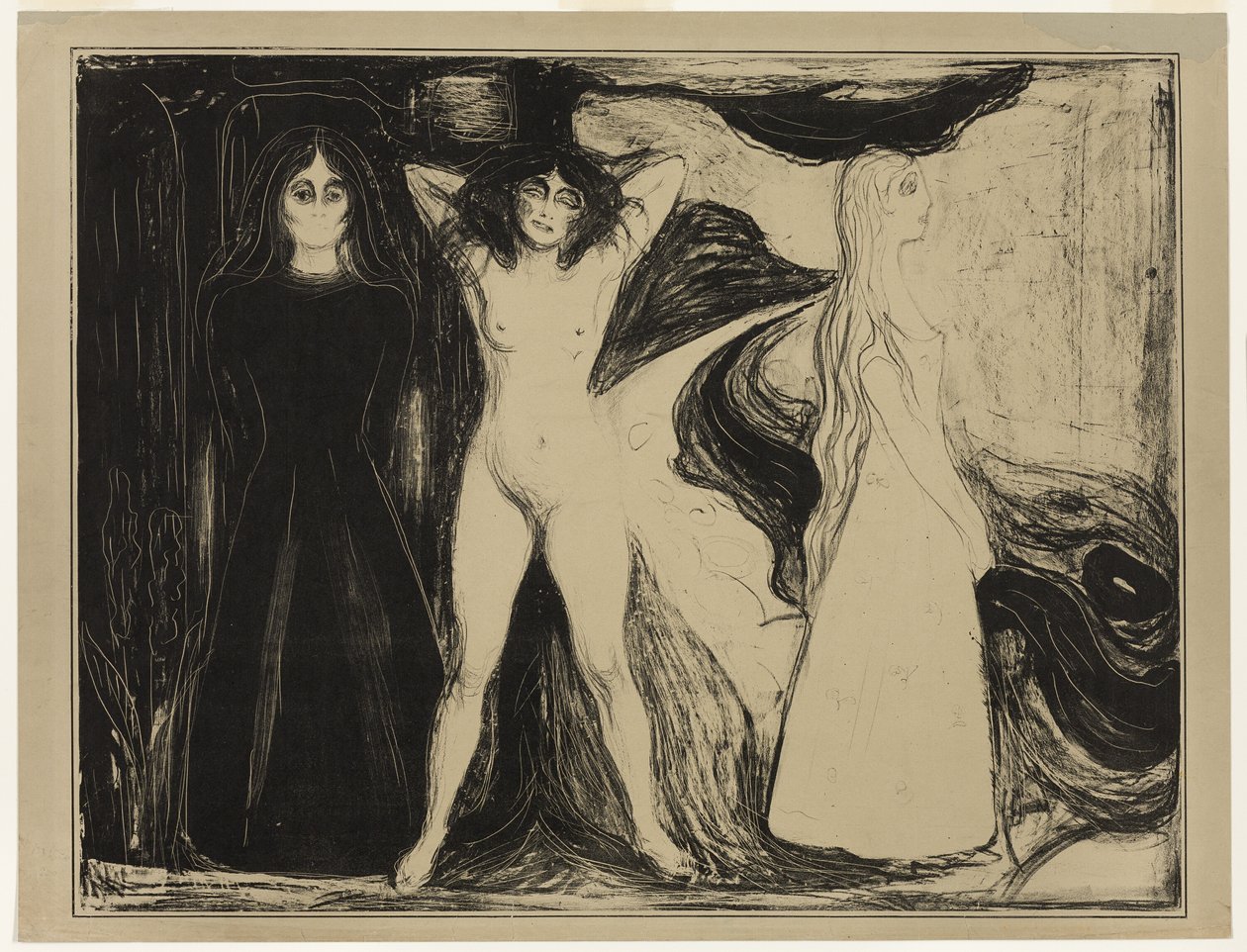 Nő (A szfinx) alkotó: Edvard Munch