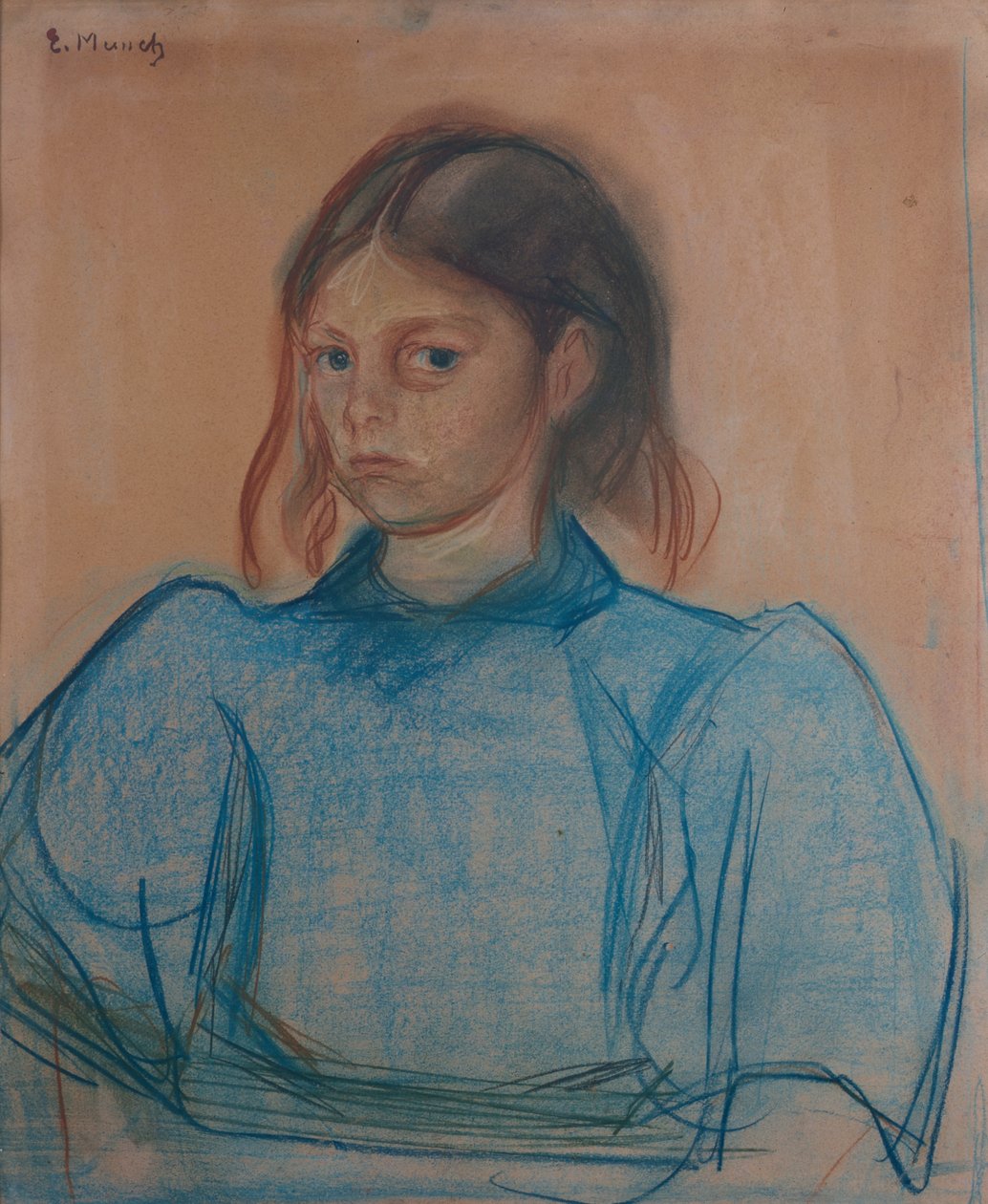 Fiatal lány zöldben alkotó: Edvard Munch