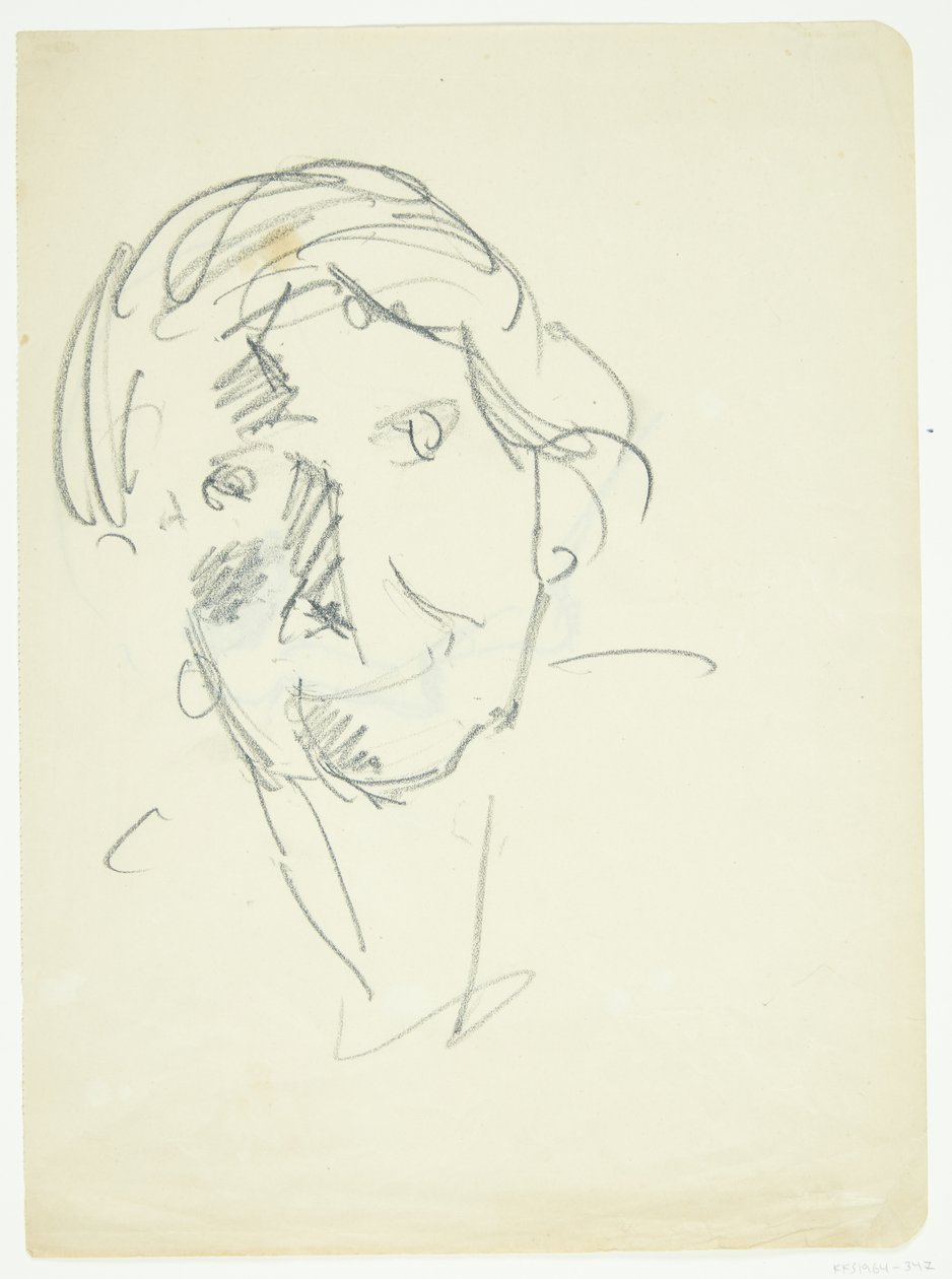 A művész feleségének, Agnes Weie festőnőnek (1878-1964) arcképe alkotó: Edvard Weie