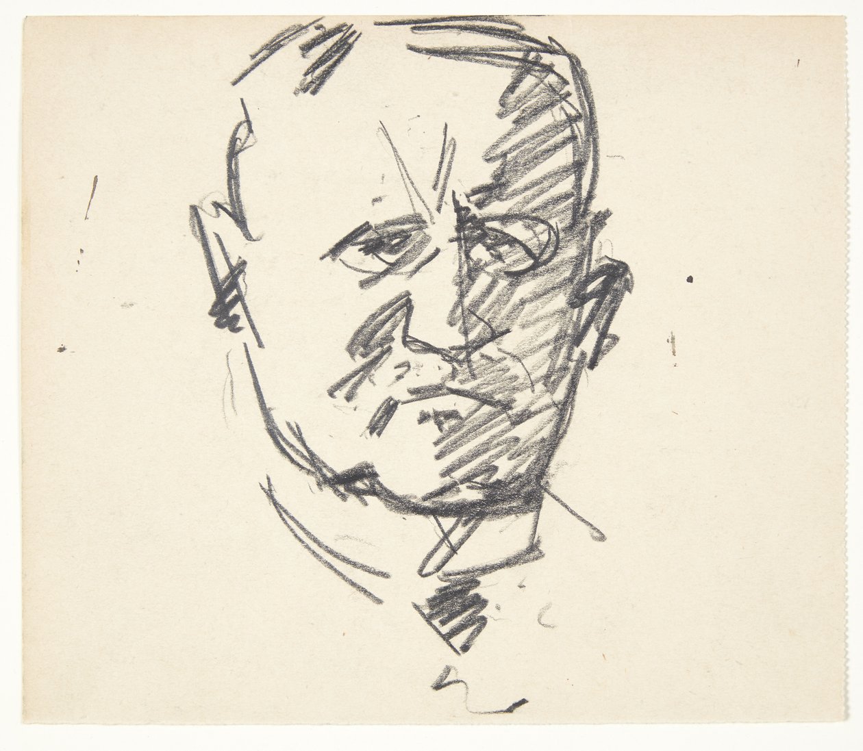 Tanulmány egy professzor portréjához, MD. Carl Lorentzen (1860-1932) alkotó: Edvard Weie