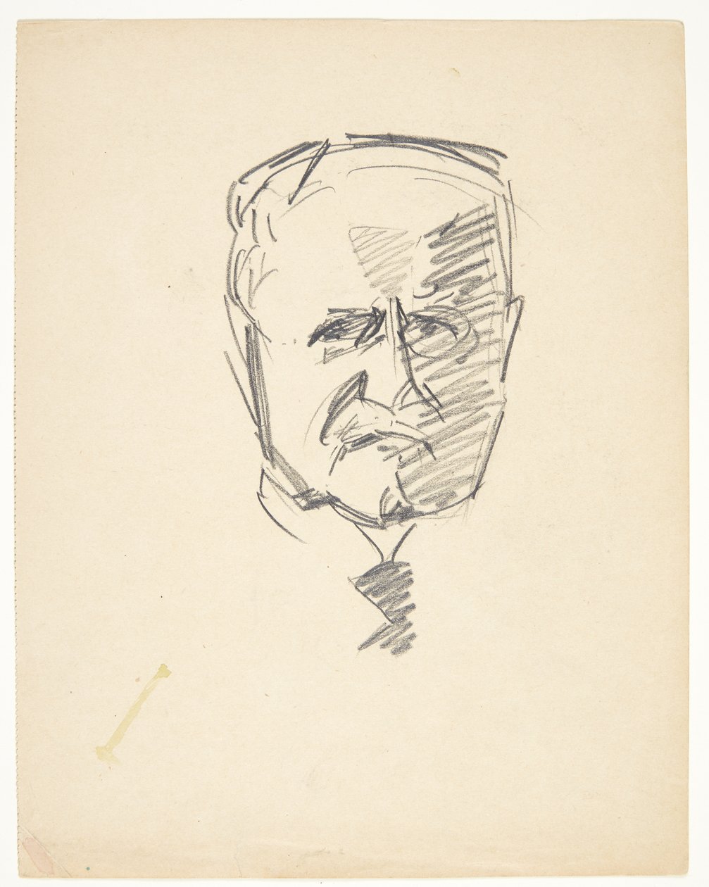 Tanulmány egy portré dr.med. Carl Lorentzen (1860-1932) alkotó: Edvard Weie