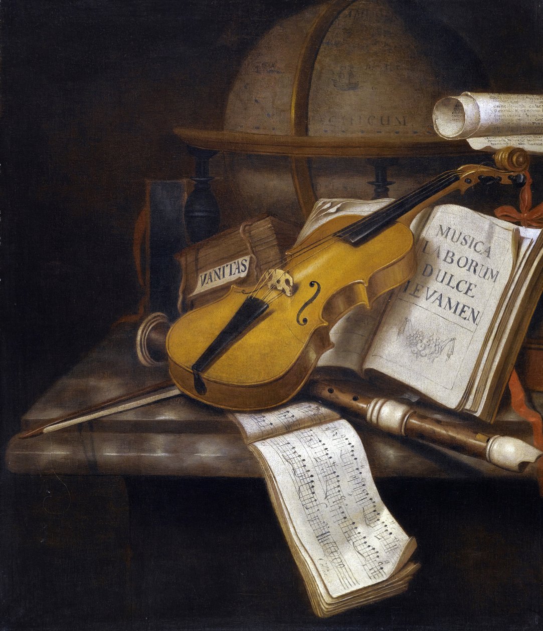 Vanitas csendélet - Edwaert Collier peinture (1642-1708), - Olaj, vászon, 71,6x60,6 - Magángyűjtemény alkotó: Edwaert Colyer or Collier