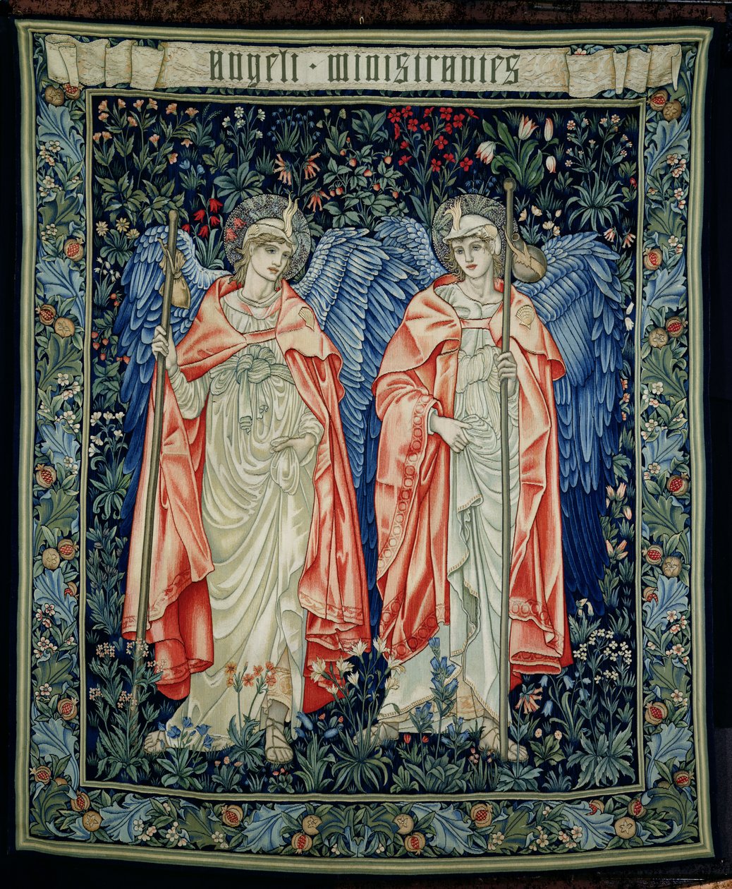 Szolgálati angyalok, 1894 (szőttes) alkotó: William Morris