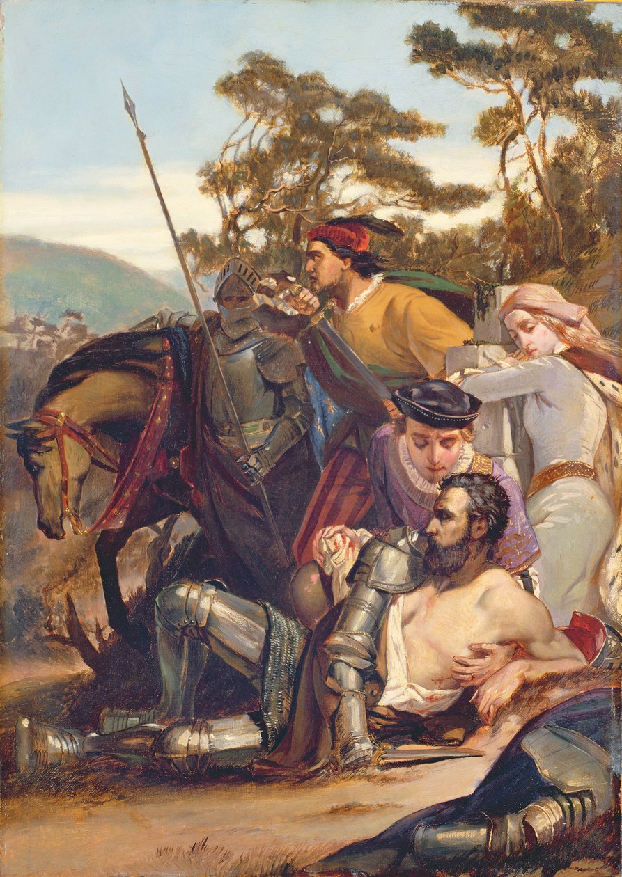 Marmion halála alkotó: Edward A. Armitage