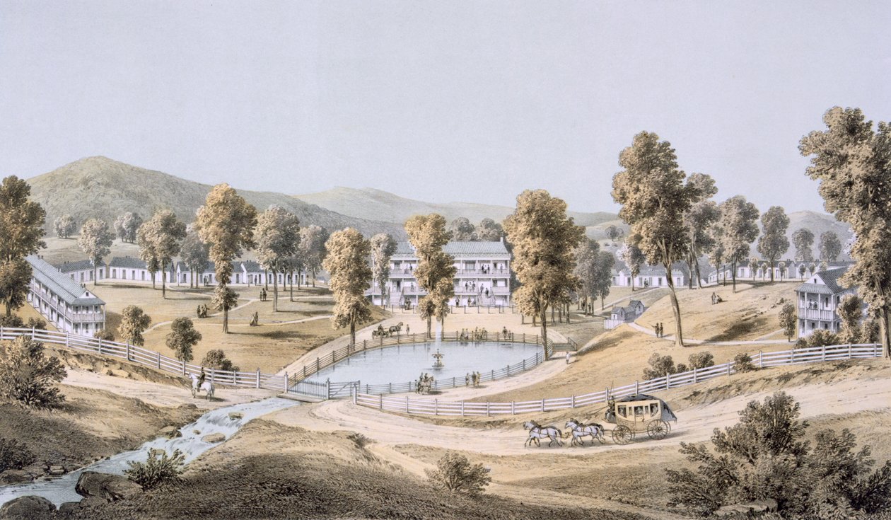 Yellow Sulphur Springs, Montgomery megye, 1858 alkotó: Edward Beyer