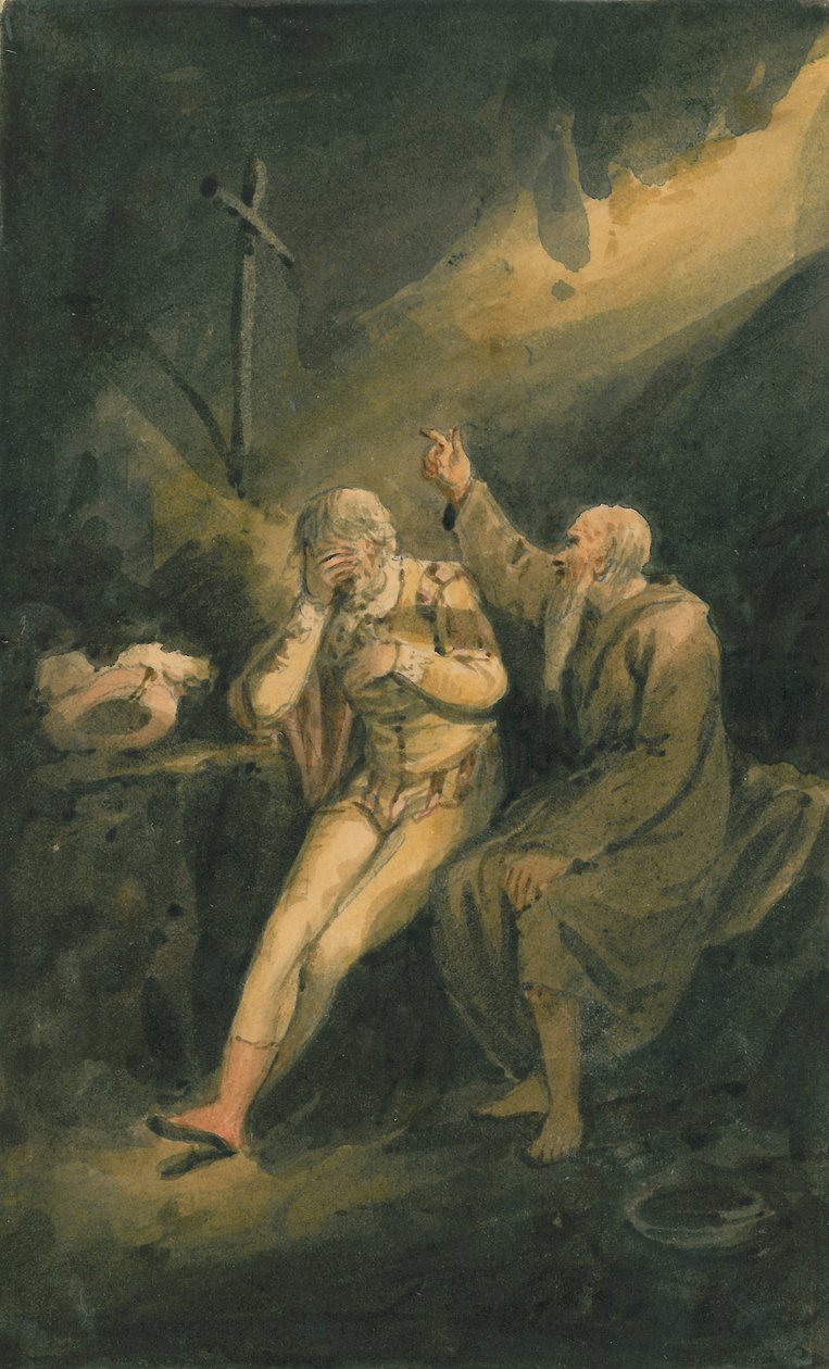 Jelenet az "Ahogy tetszik"-ből, 1798-1819 körüli évszámok alkotó: Edward Bird