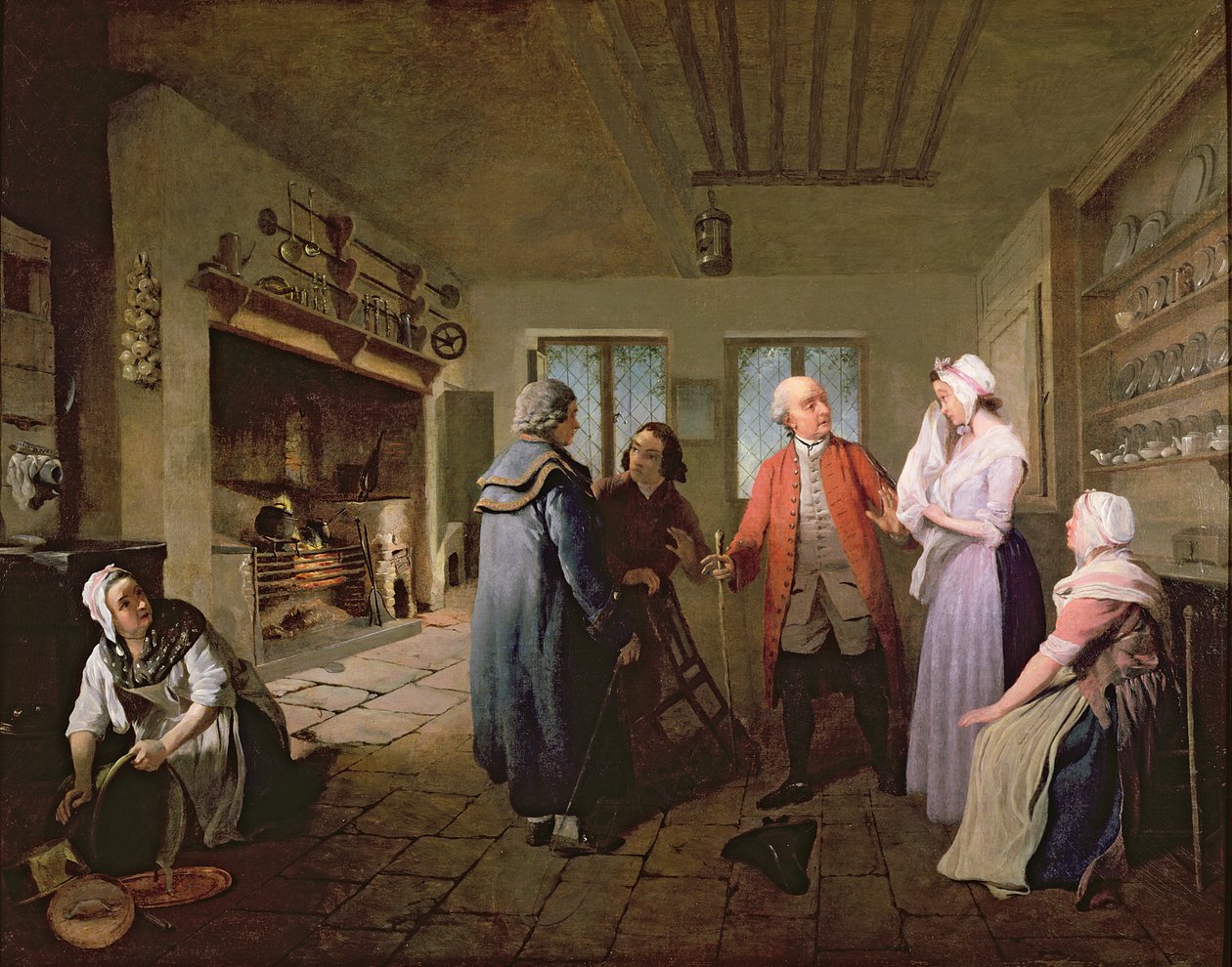 A fogadtatás a konyhában Bobby Shandy halálhírét követően alkotó: Edward Bird
