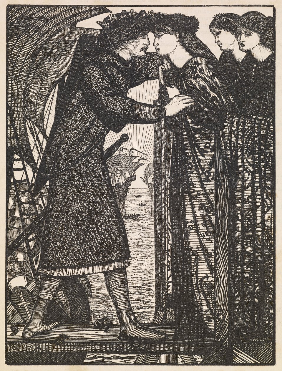 Keresztes Sigurd király alkotó: Edward Burne Jones