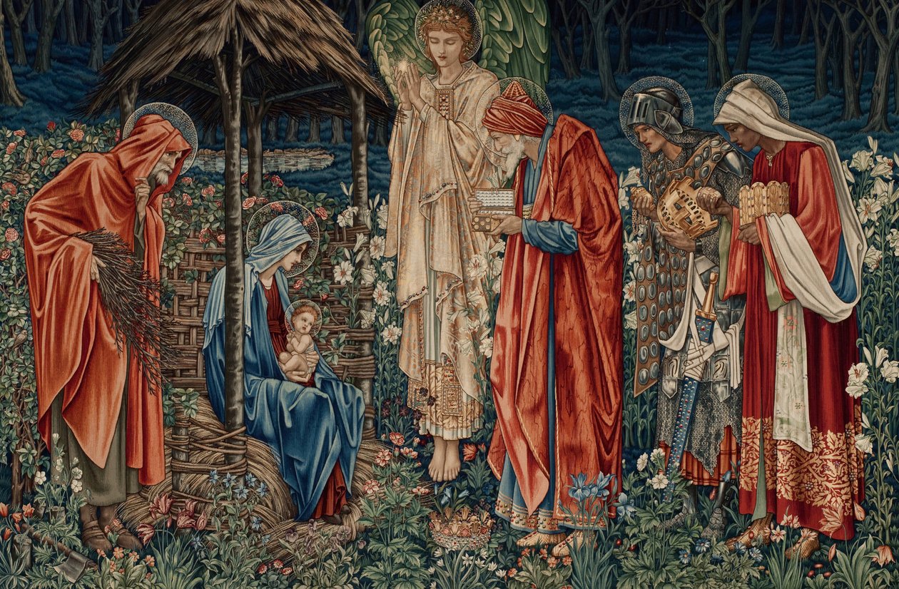A mágusok imádása alkotó: Edward Burne Jones