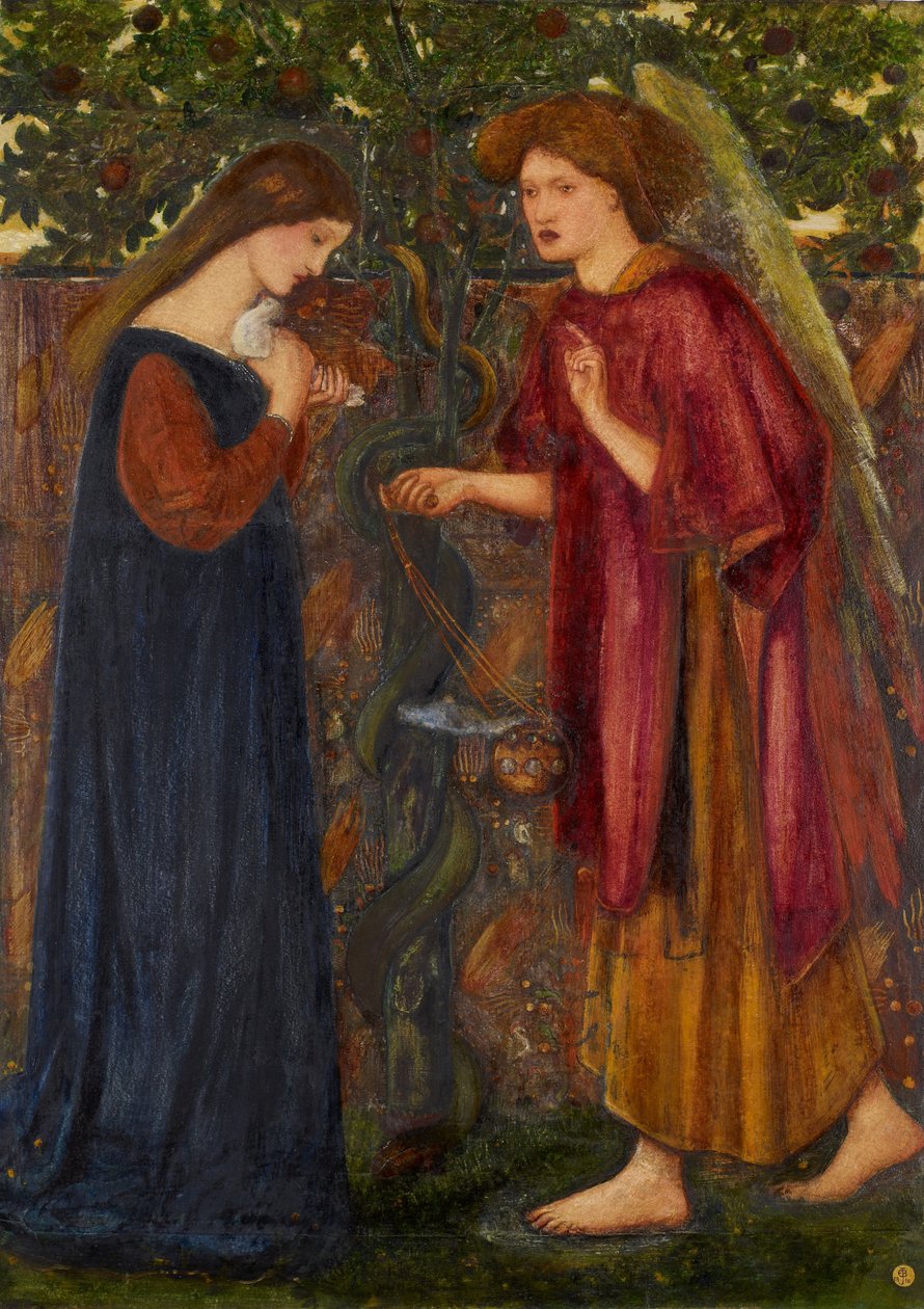 Az Angyali üdvözlet alkotó: Edward Burne Jones