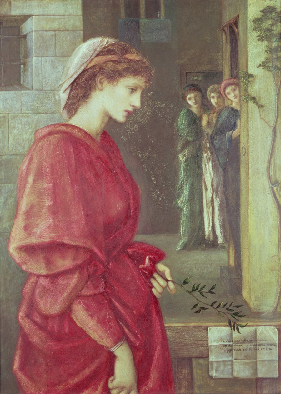 Beatrice, 1870 (guache) alkotó: Edward Burne Jones