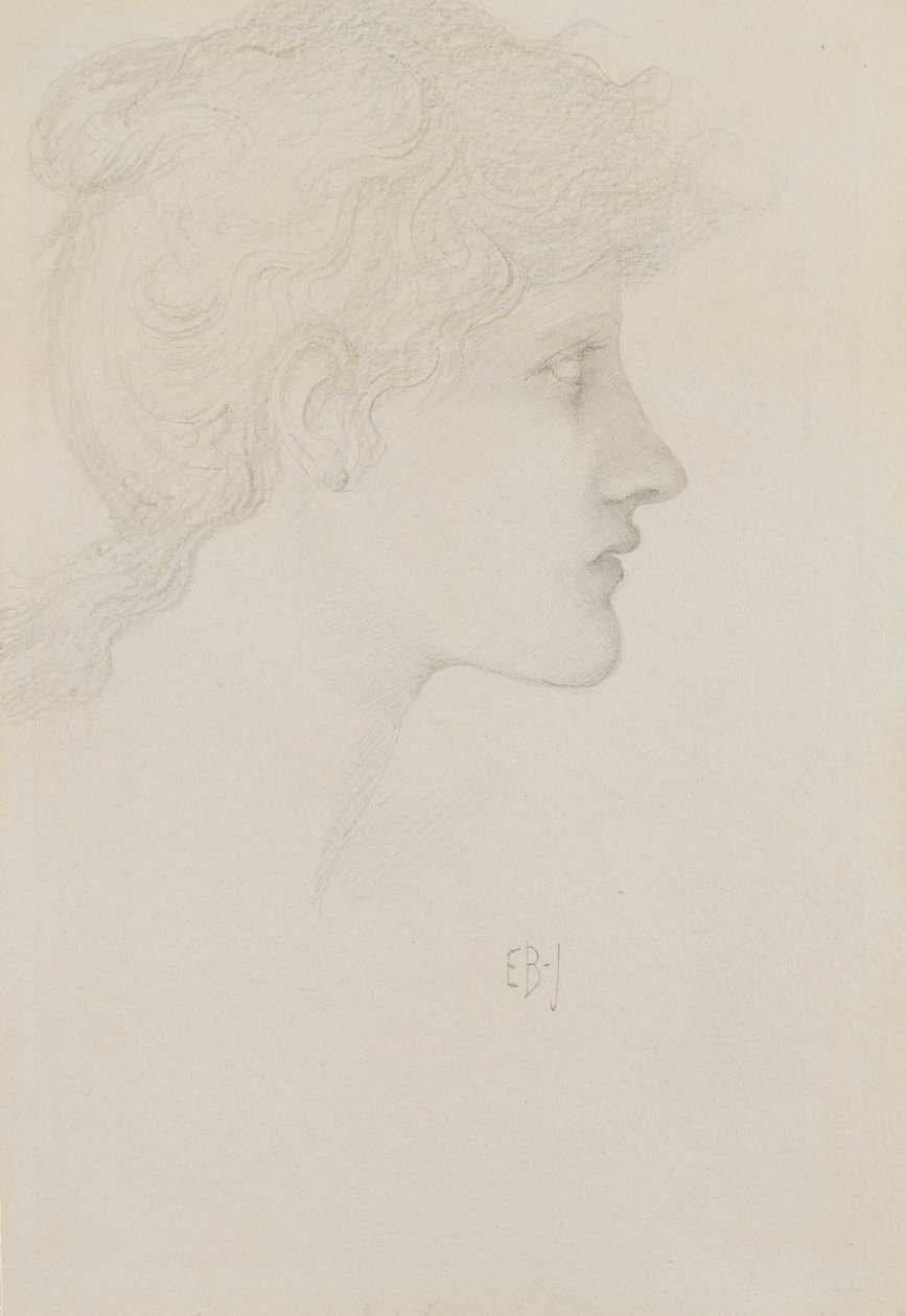 Maria Zambaco (ceruza) alkotó: Edward Burne Jones