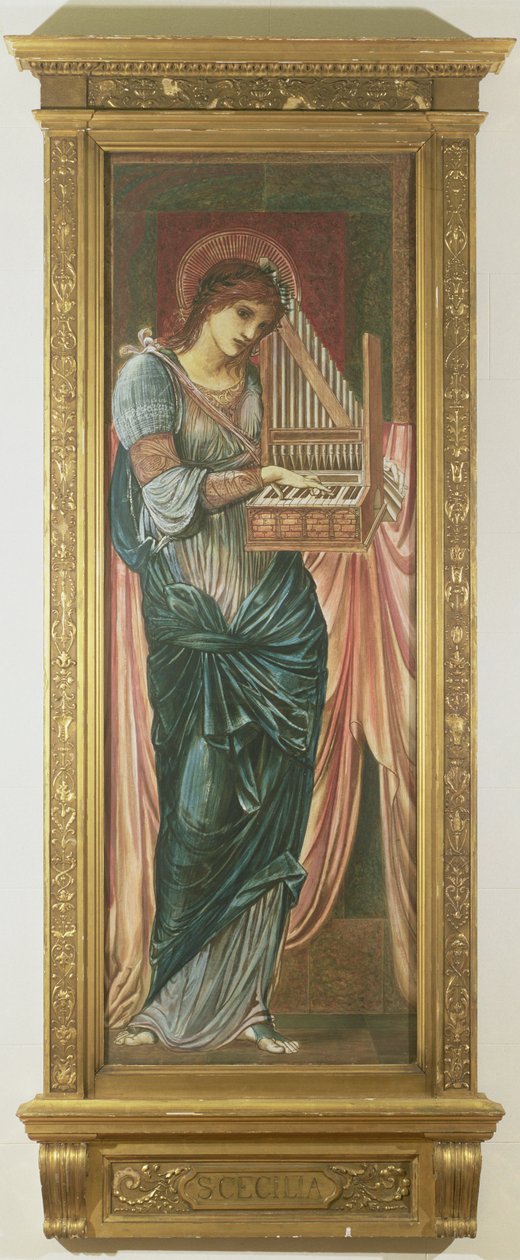 Szent Cecília (tempera a táblán) (lásd még: 198348) alkotó: Edward Burne Jones