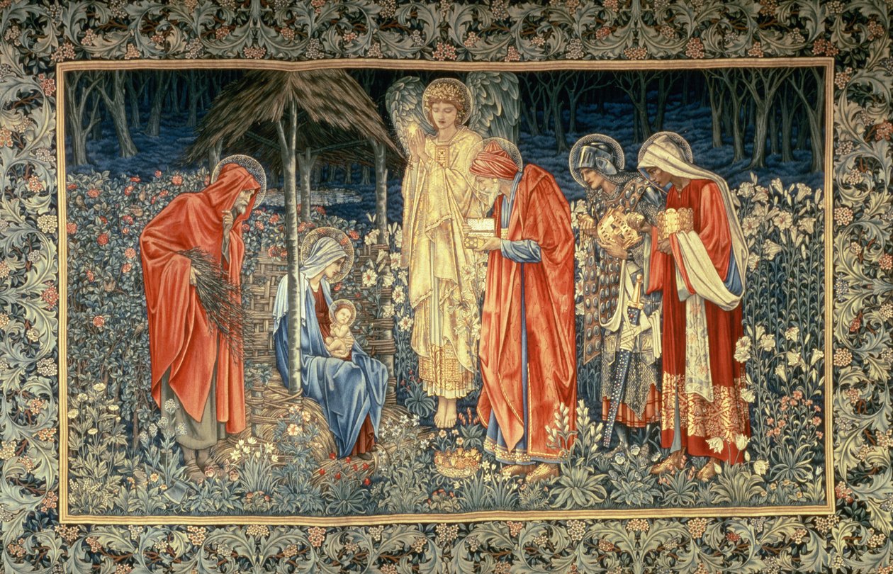 A mágusok imádása, 1907 (szőttes) alkotó: Edward Burne Jones