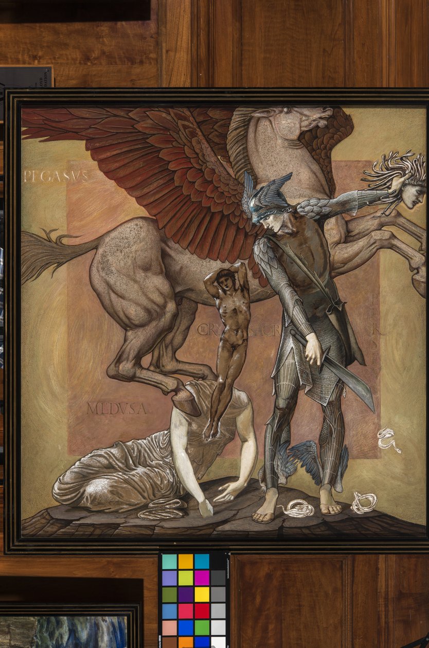 I. Medúza halála, 1876 körül (guache) alkotó: Edward Burne Jones
