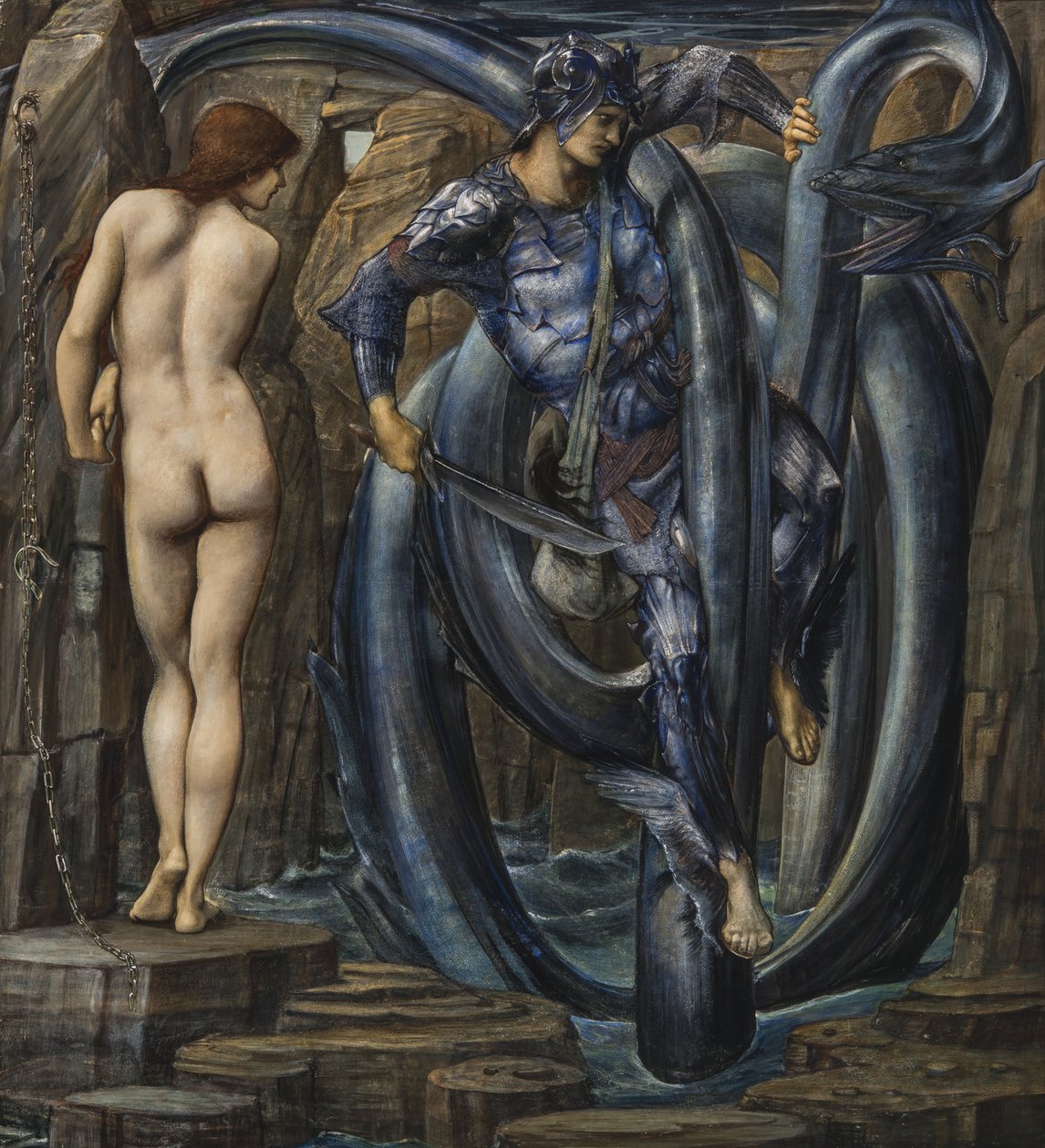 A beteljesült végzet (Perseus Slaying the Sea Serpent) 1882 körül alkotó: Edward Burne Jones