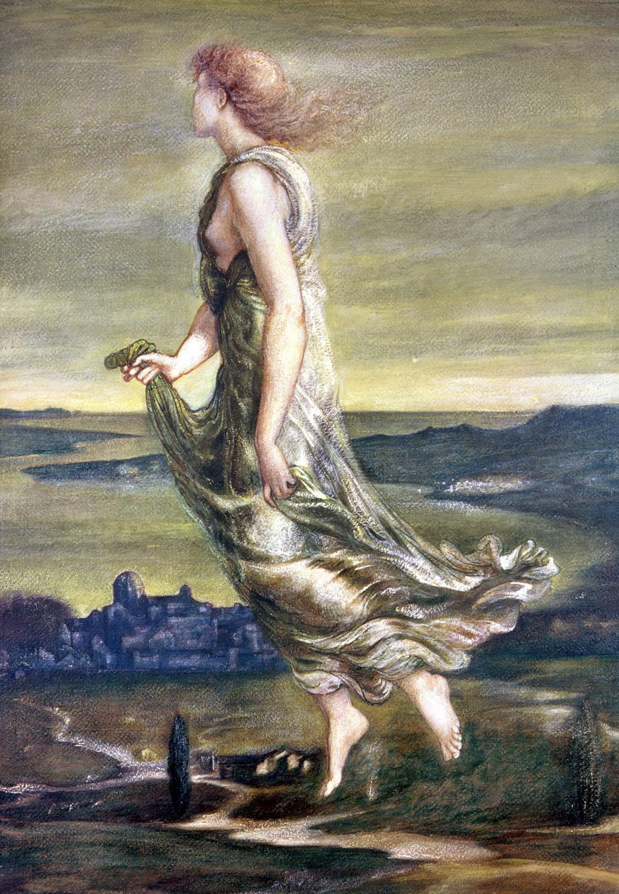 Az Estcsillag, 1870 (guache) alkotó: Edward Burne Jones
