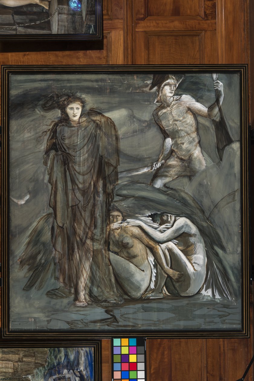 Medúza megtalálása, 1876 körül (gouache) alkotó: Edward Burne Jones