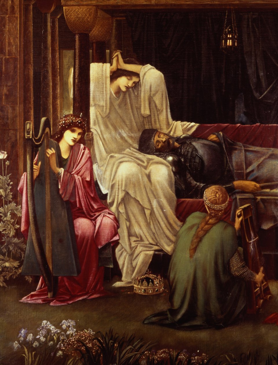 Arthur utolsó álma Avalonban (részlet), 1881-98 alkotó: Edward Burne Jones