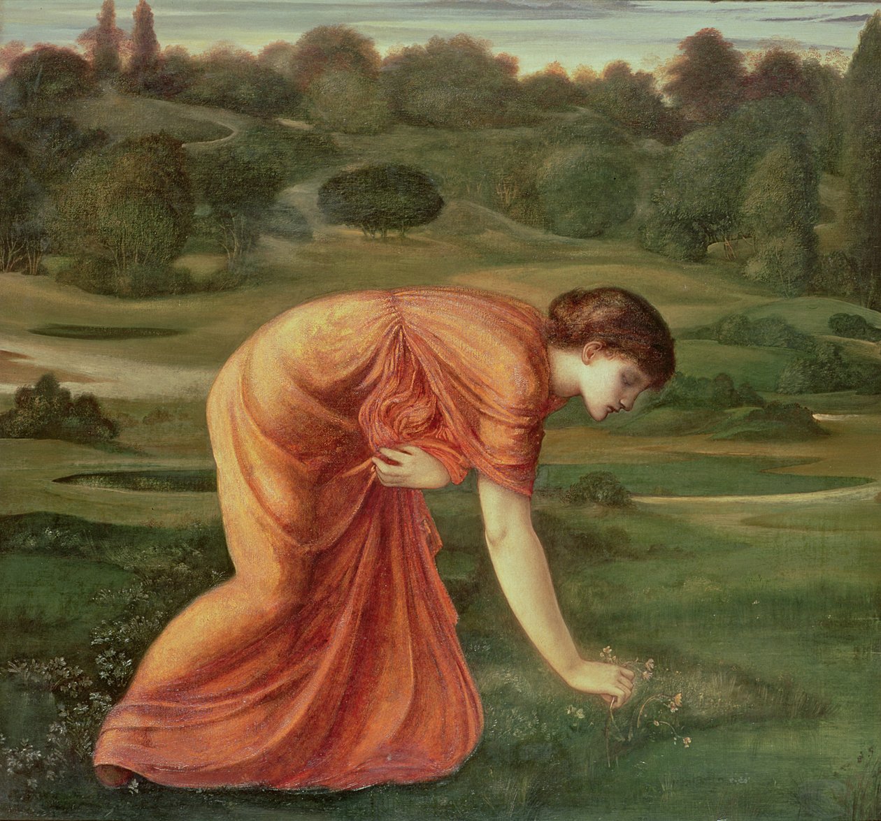 A márciusi körömvirág, 1870 körül alkotó: Edward Burne Jones