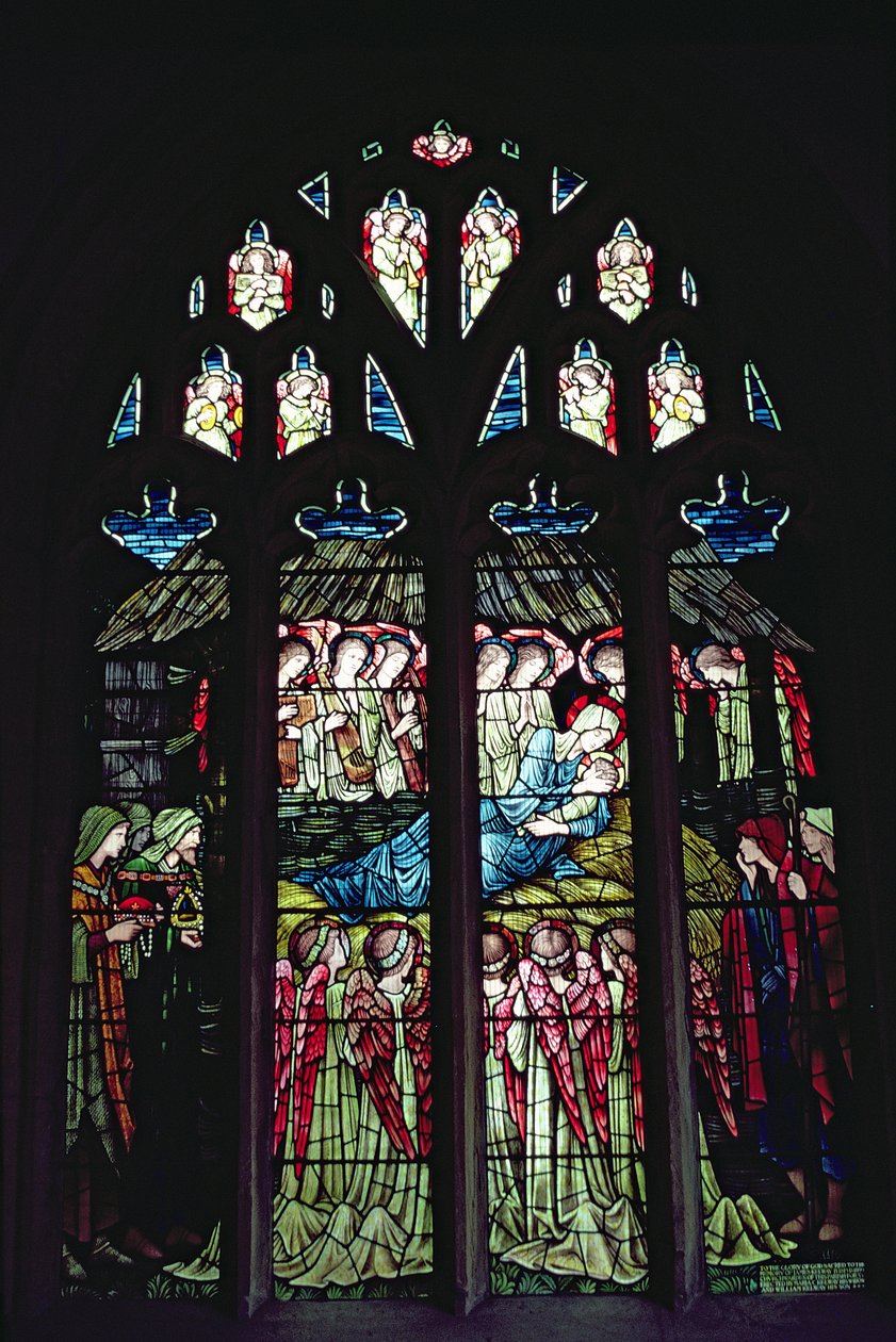 A betlehemes (ólomüveg) alkotó: Edward Burne Jones