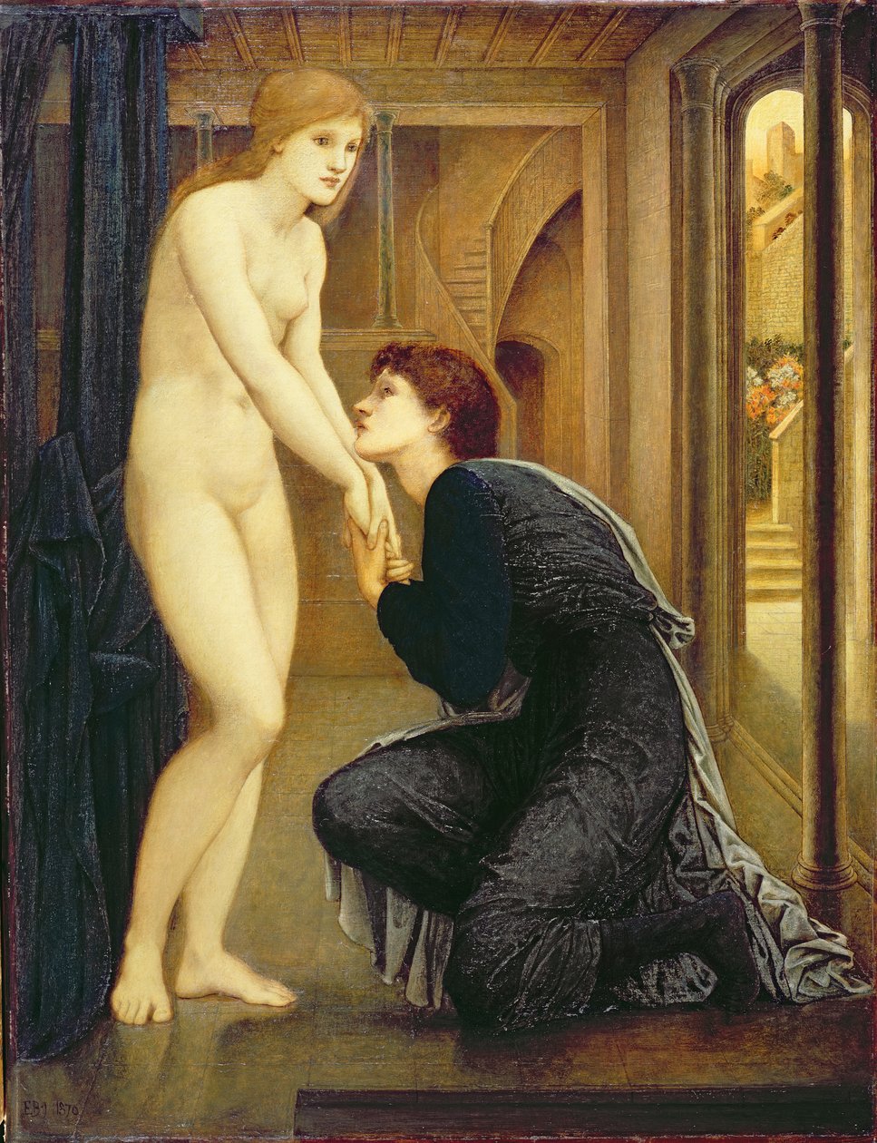 A lélek elér, a Pygmalion és a kép sorozatból, 1870 alkotó: Edward Burne Jones