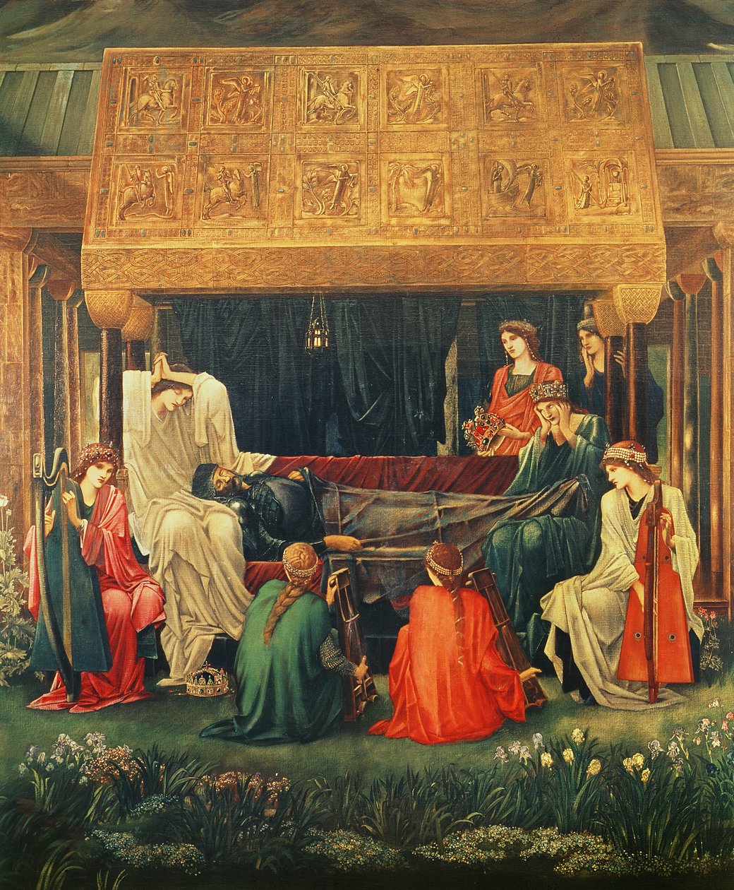 Arthur utolsó álma Avalonban, 1881-98 alkotó: Edward Burne Jones