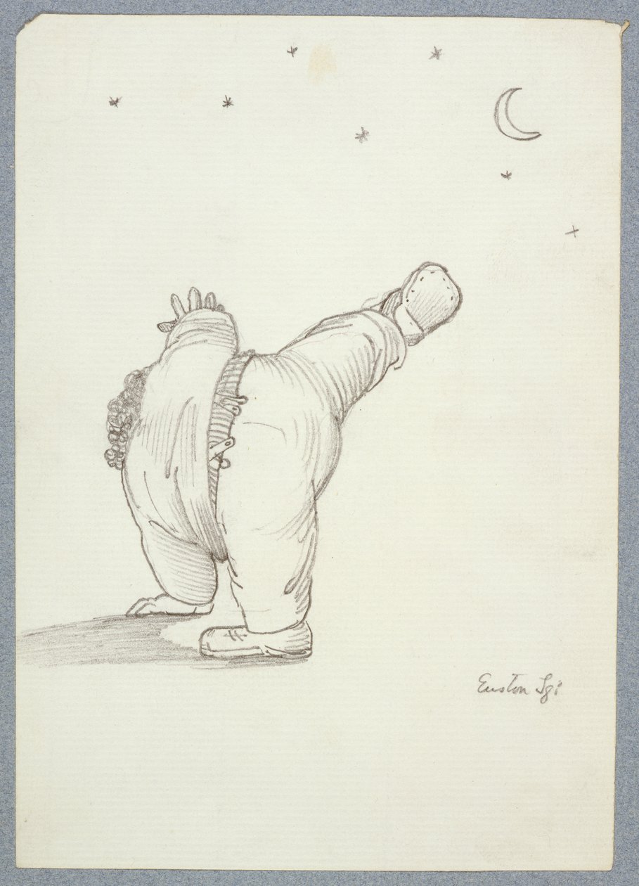 William Morris (1834-96) Kocsikereket ad elő, Hold és csillagfény hátulról nézve, egy rajzalbumból alkotó: Edward Burne Jones