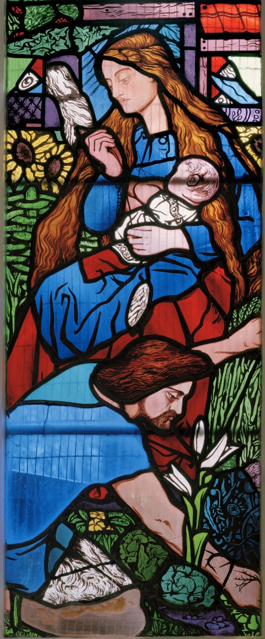 Ádám és Éva a bűnbeesés után, 1857 alkotó: Edward Burne Jones