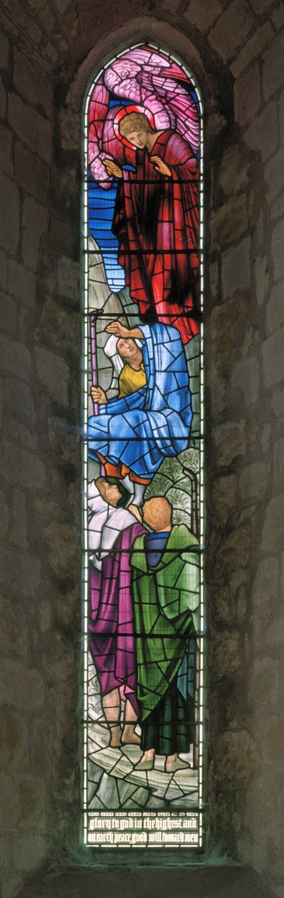 Angyali üdvözlet a pásztoroknak, 1890 alkotó: Edward Burne Jones