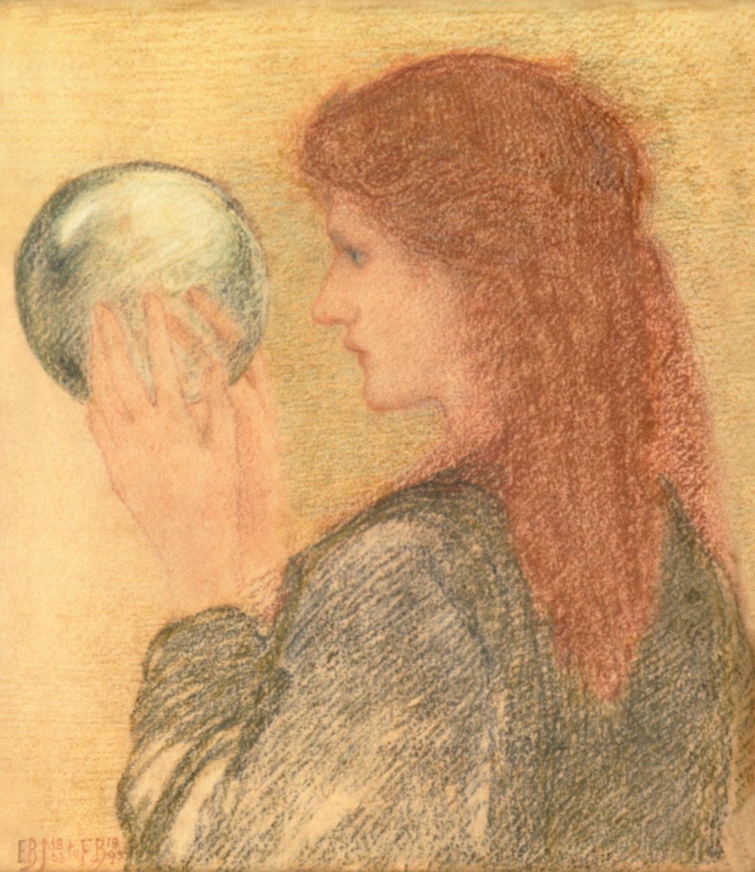 Asztrológia, 1893 (pasztell, papír) alkotó: Edward Burne Jones