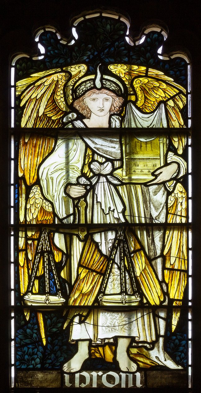 Cambridge, Jesus College Chapel, Morris & Co., Edward Burne-Jones, Ibrom, 1873 alkotó: Edward Burne Jones