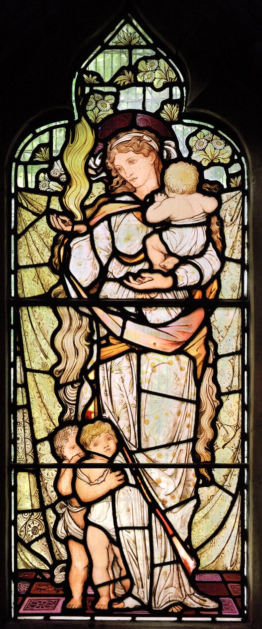 Jótékonyság, 1883 alkotó: Edward Burne Jones