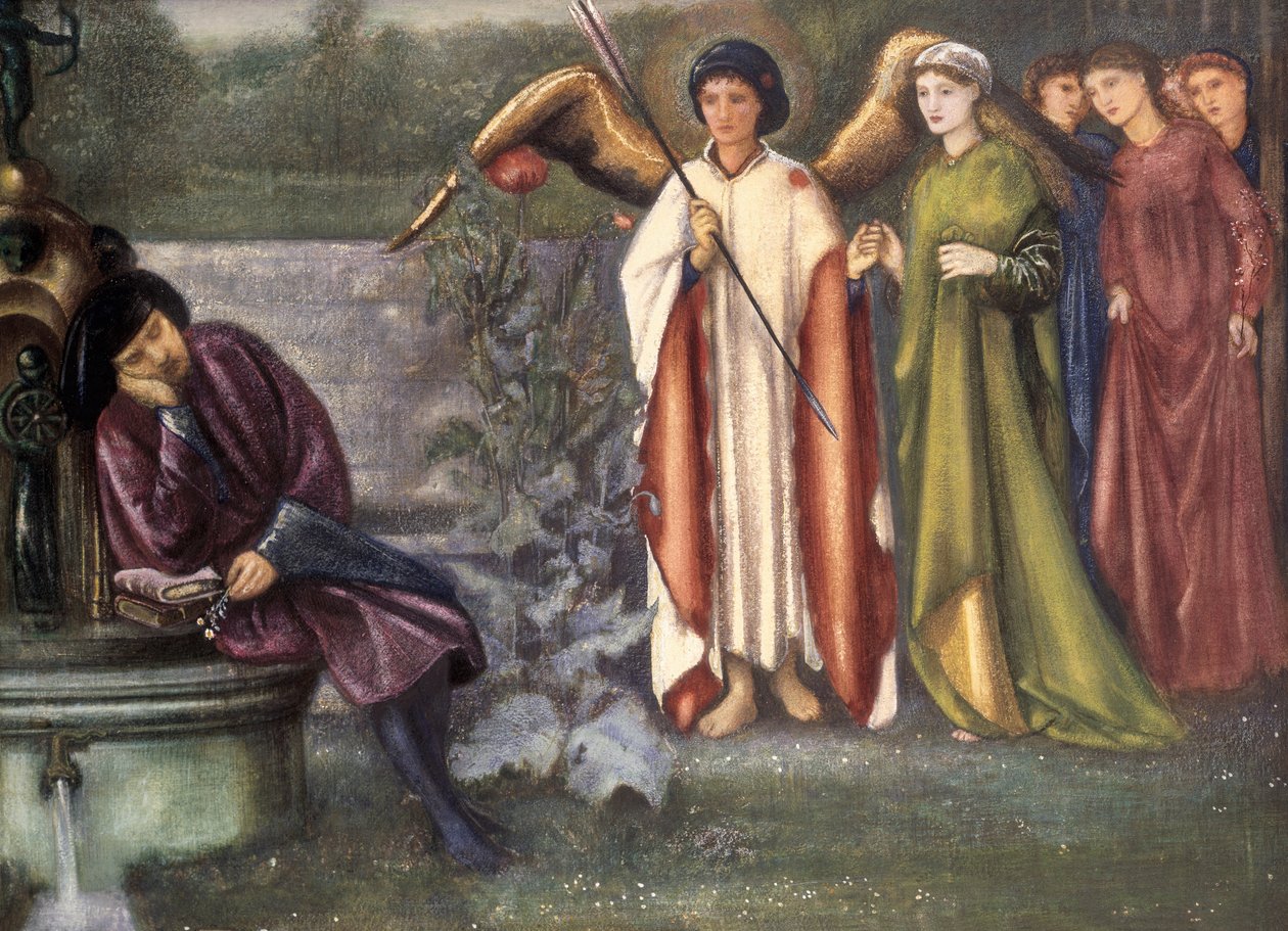 Chaucer álma a szép nőkről, 1865 alkotó: Edward Burne Jones